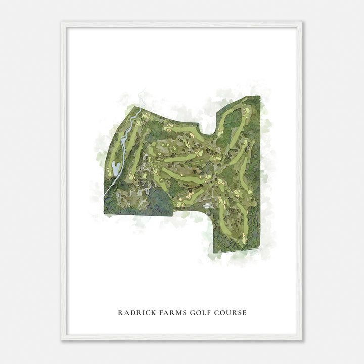 Print of Radrick Farms Golf Course Classic Map