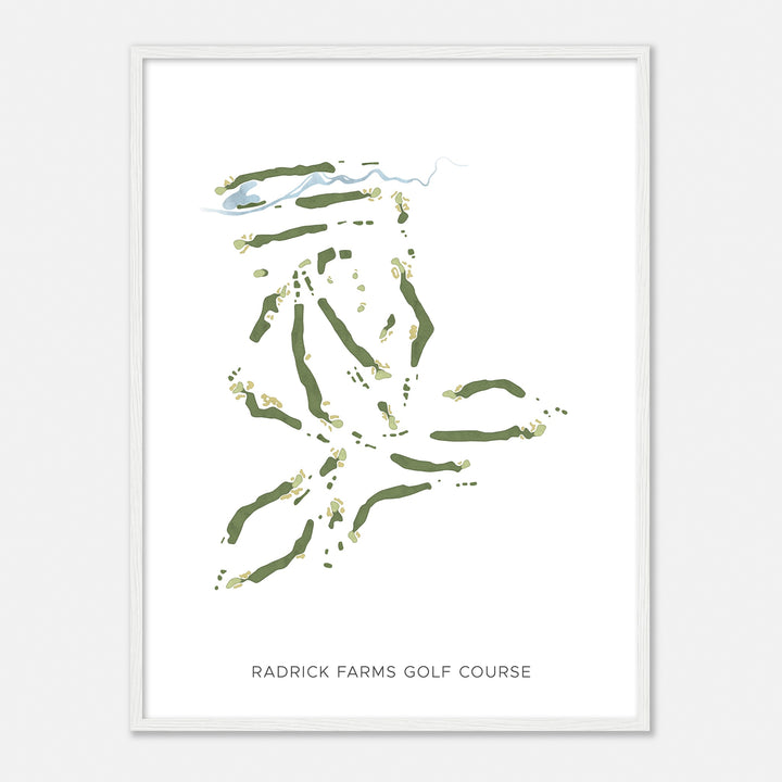 Print of Radrick Farms Golf Course Modern Map