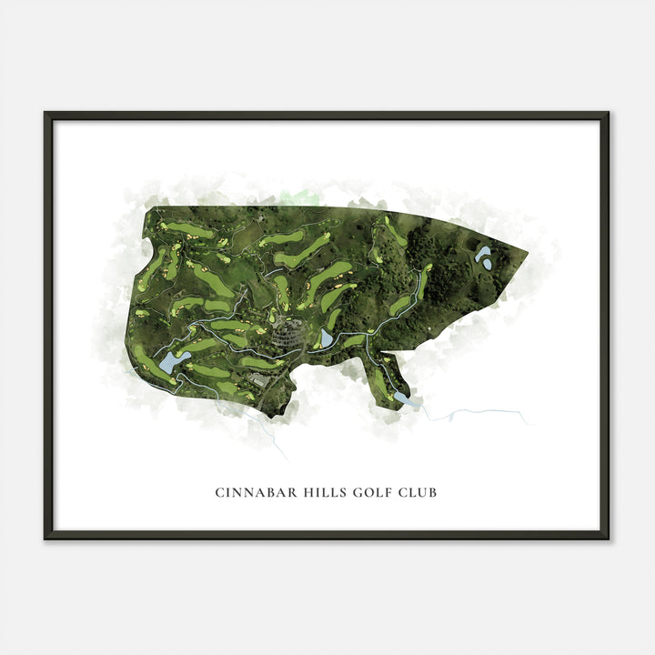 Print of Cinnabar Hills Golf Club Classic Map