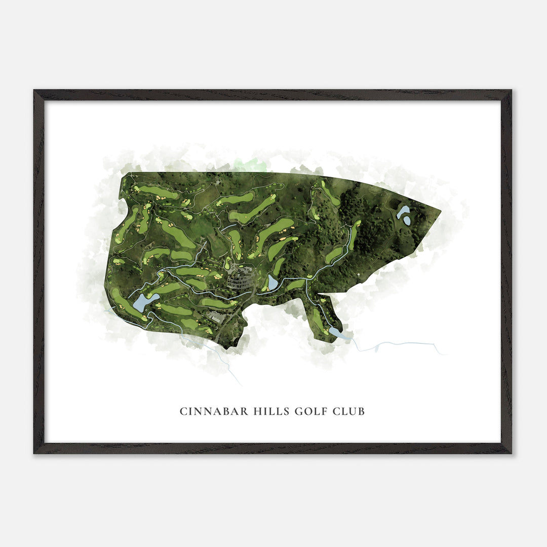 Print of Cinnabar Hills Golf Club Classic Map