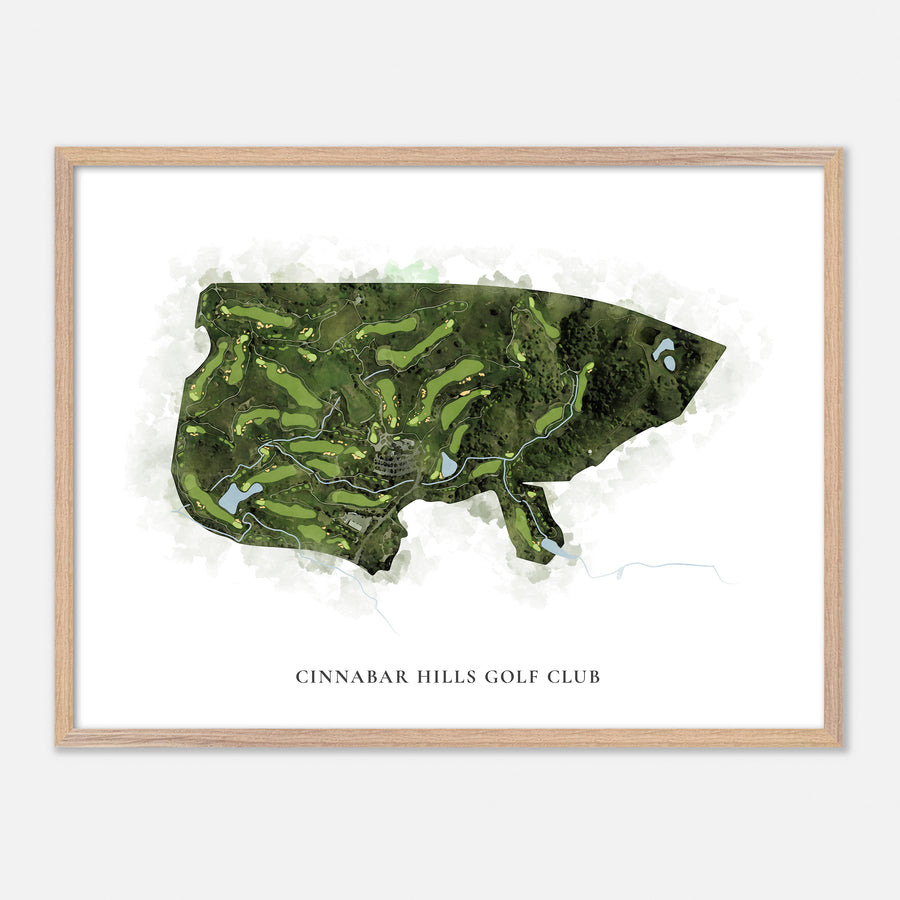 Print of Cinnabar Hills Golf Club Classic Map