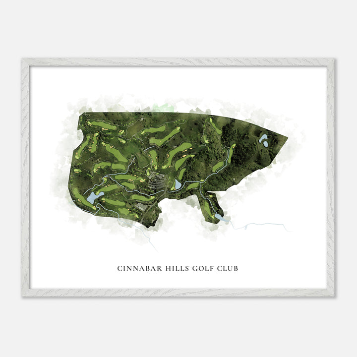 Print of Cinnabar Hills Golf Club Classic Map
