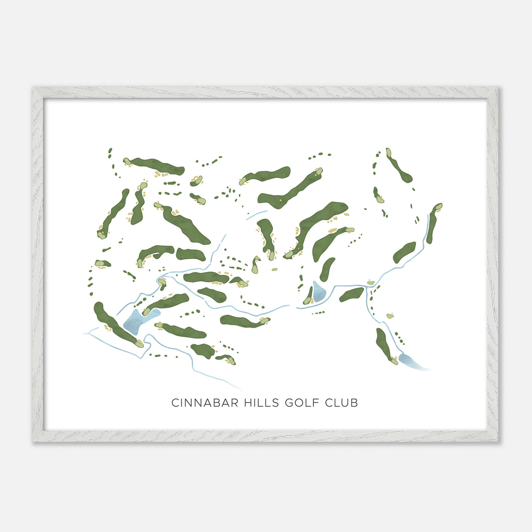 Print of Cinnabar Hills Golf Club Modern Map