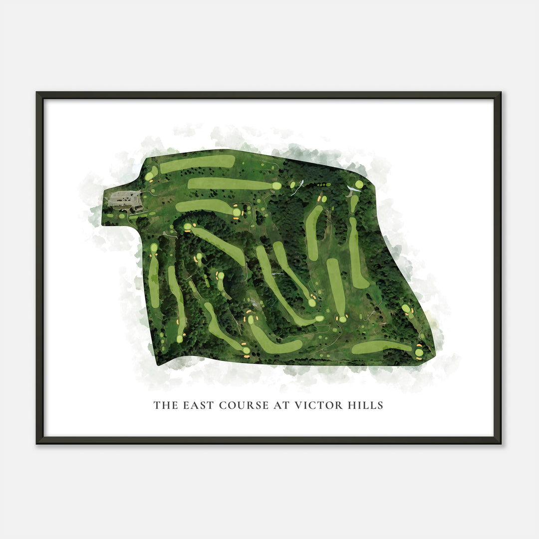 Print of The East Course At Victor Hills Classic Map