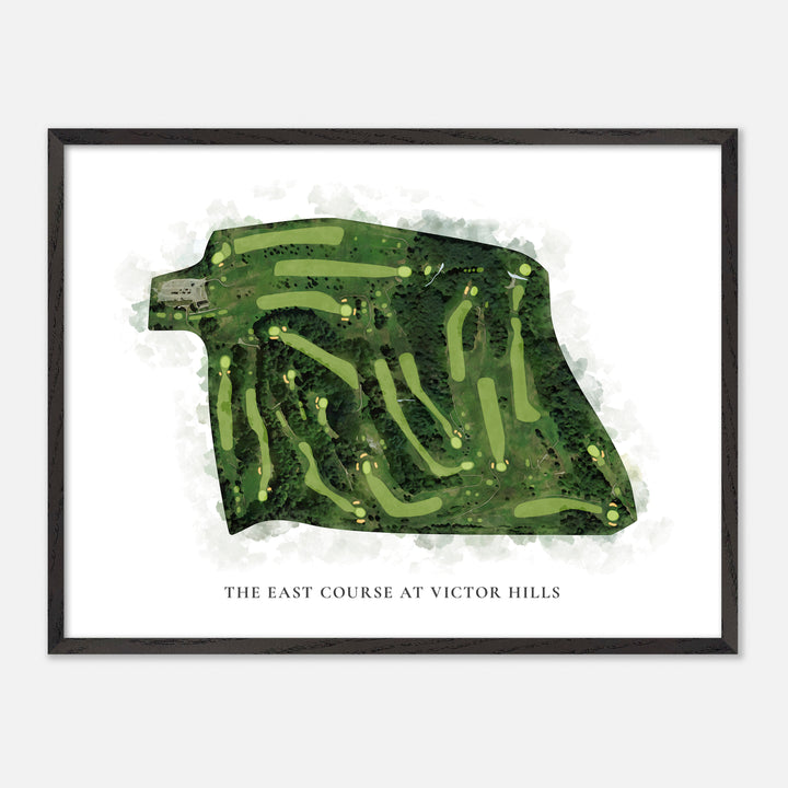 Print of The East Course At Victor Hills Classic Map