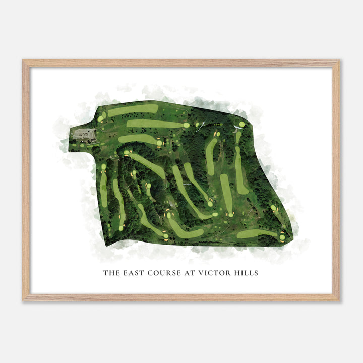 Print of The East Course At Victor Hills Classic Map