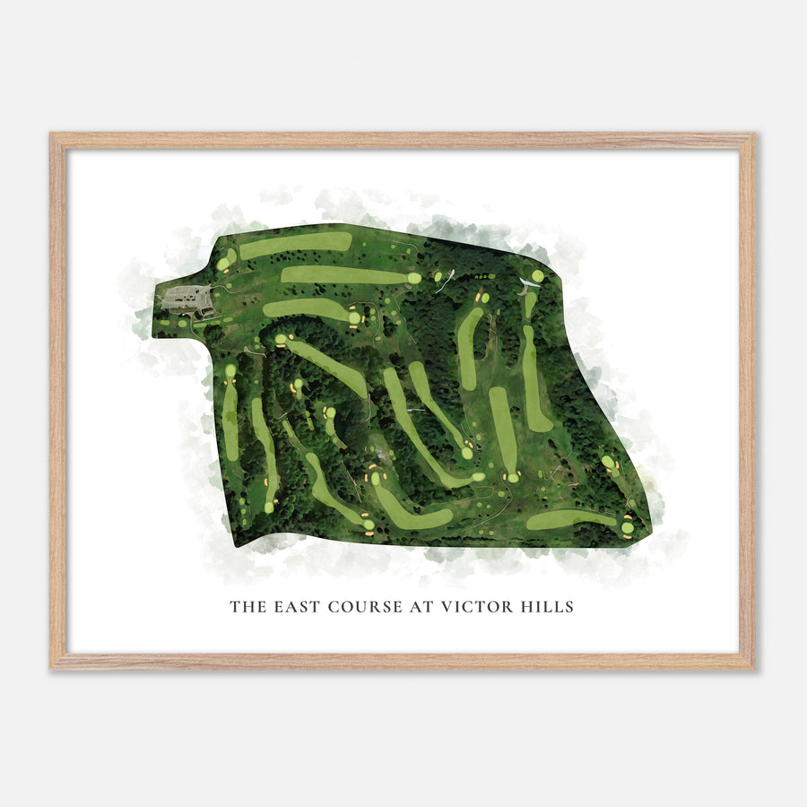 Print of The East Course At Victor Hills Classic Map
