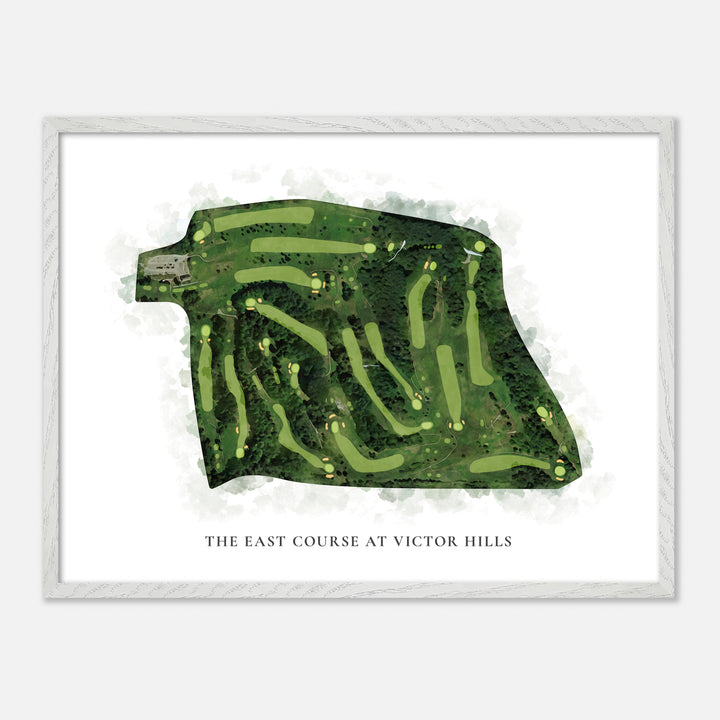 Print of The East Course At Victor Hills Classic Map