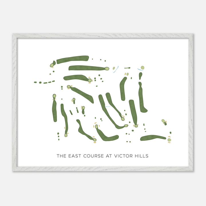 Print of The East Course At Victor Hills Modern Map