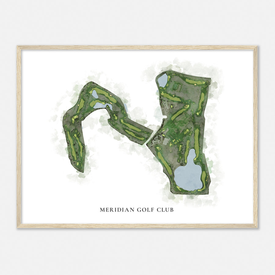 Print of Meridian Golf Club Classic Map