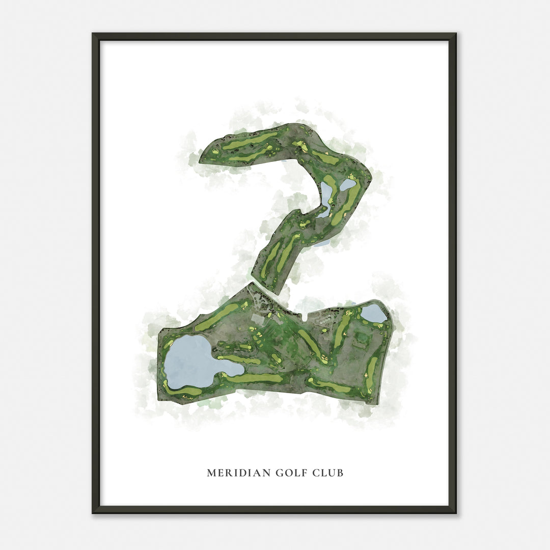 Print of Meridian Golf Club Classic Map