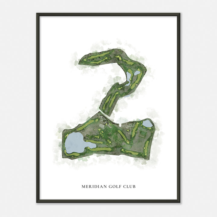 Print of Meridian Golf Club Classic Map