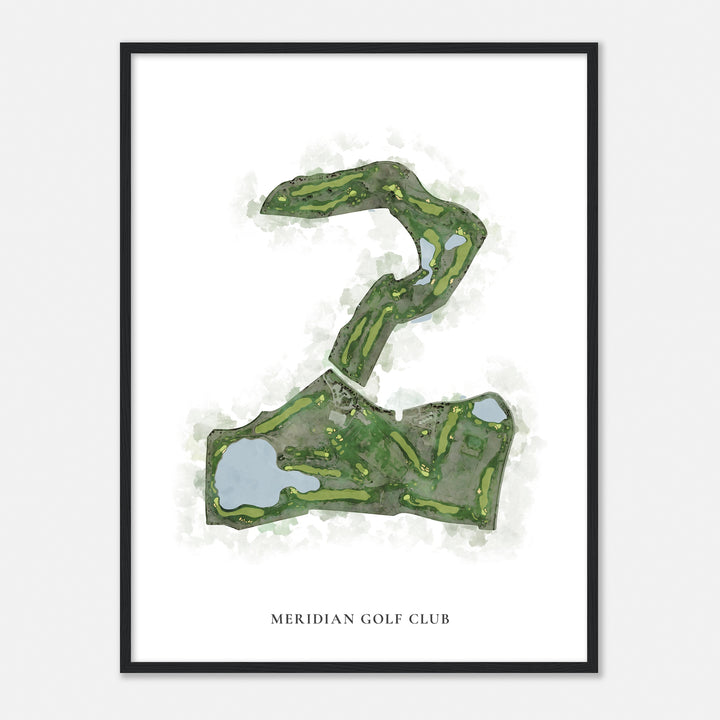 Print of Meridian Golf Club Classic Map