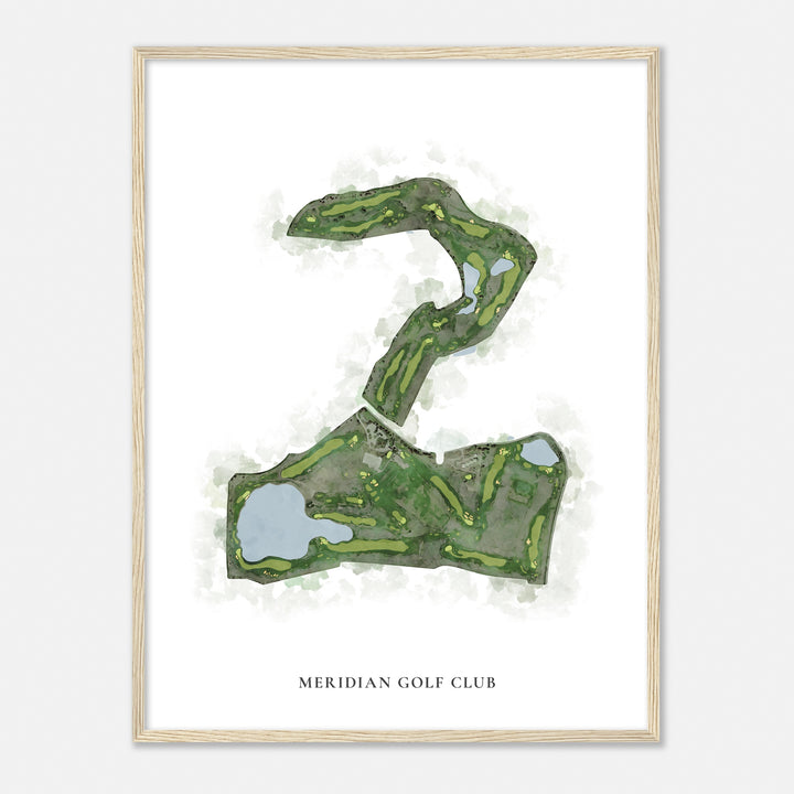 Print of Meridian Golf Club Classic Map