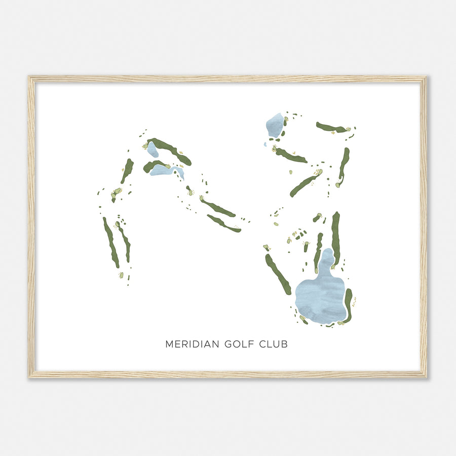 Print of Meridian Golf Club Modern Map