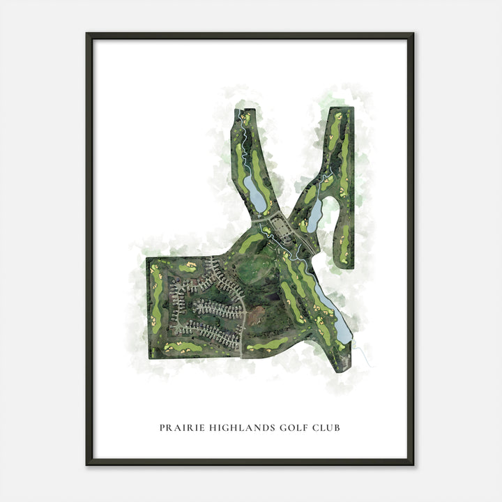 Print of Prairie Highlands Golf Club Classic Map