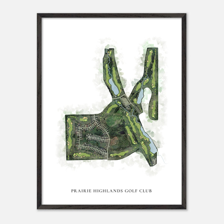 Print of Prairie Highlands Golf Club Classic Map