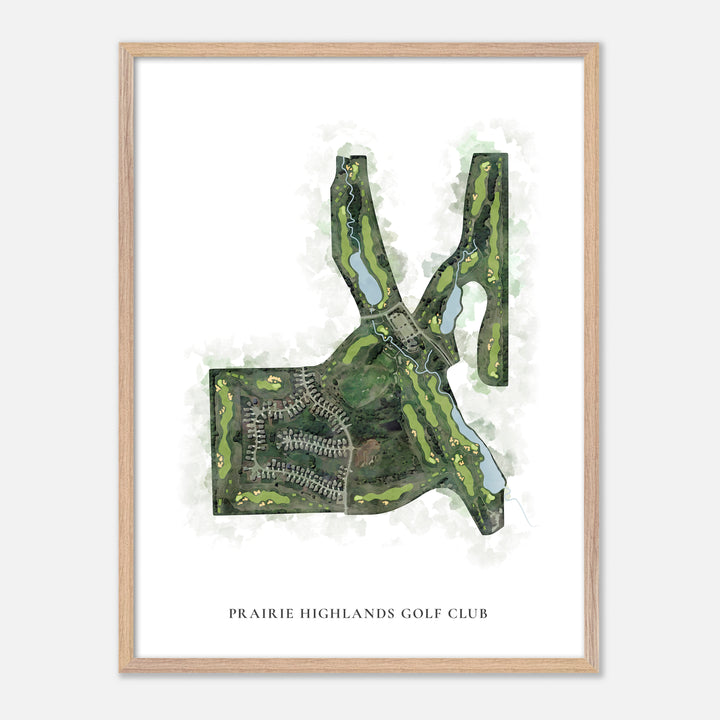 Print of Prairie Highlands Golf Club Classic Map