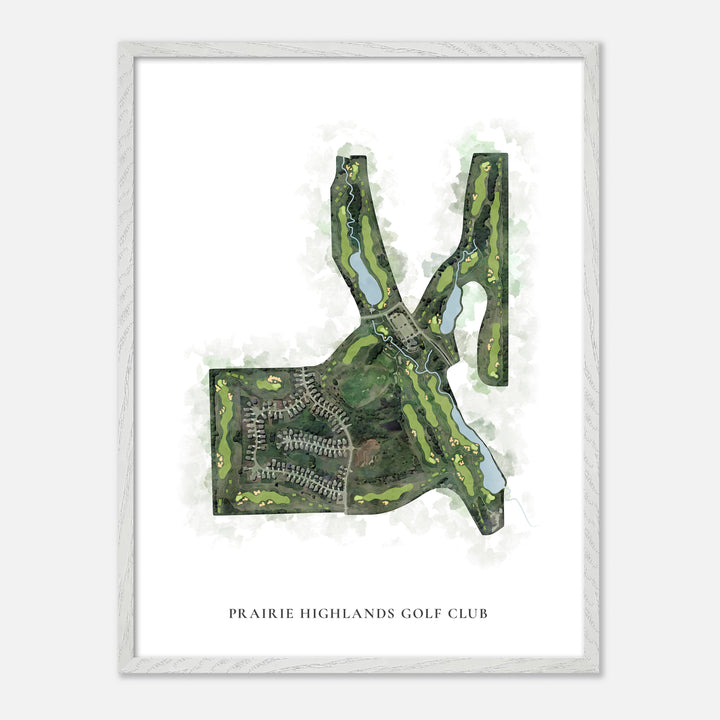 Print of Prairie Highlands Golf Club Classic Map