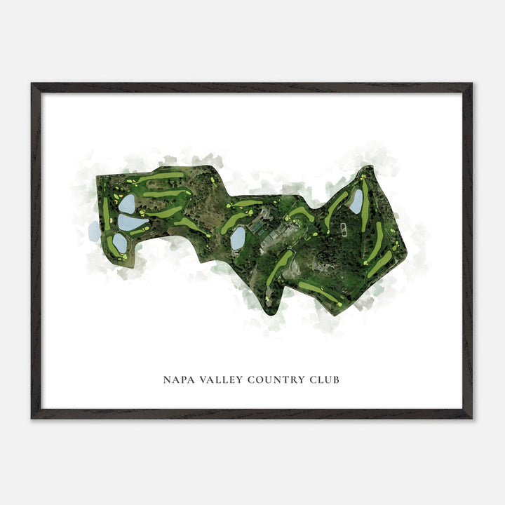 Print of Napa Valley Country Club Classic Map