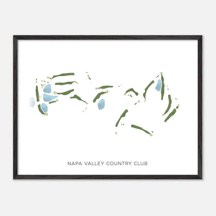 Print of Napa Valley Country Club Modern Map