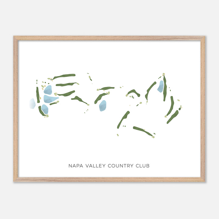 Print of Napa Valley Country Club Modern Map