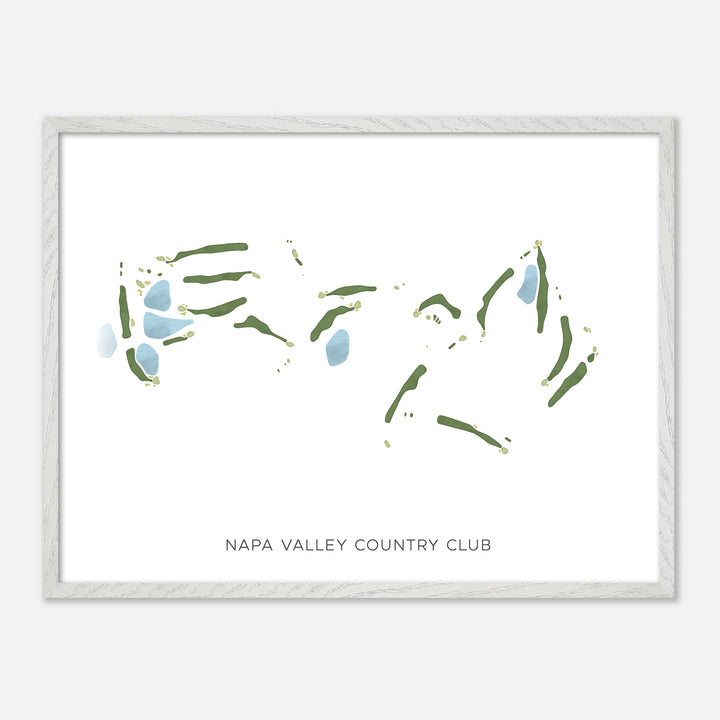 Print of Napa Valley Country Club Modern Map