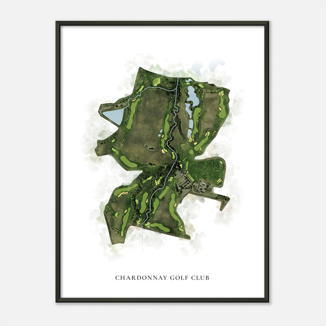 Print of Chardonnay Golf Club Classic Map