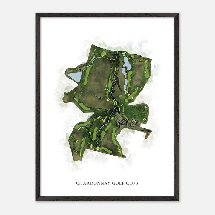 Print of Chardonnay Golf Club Classic Map