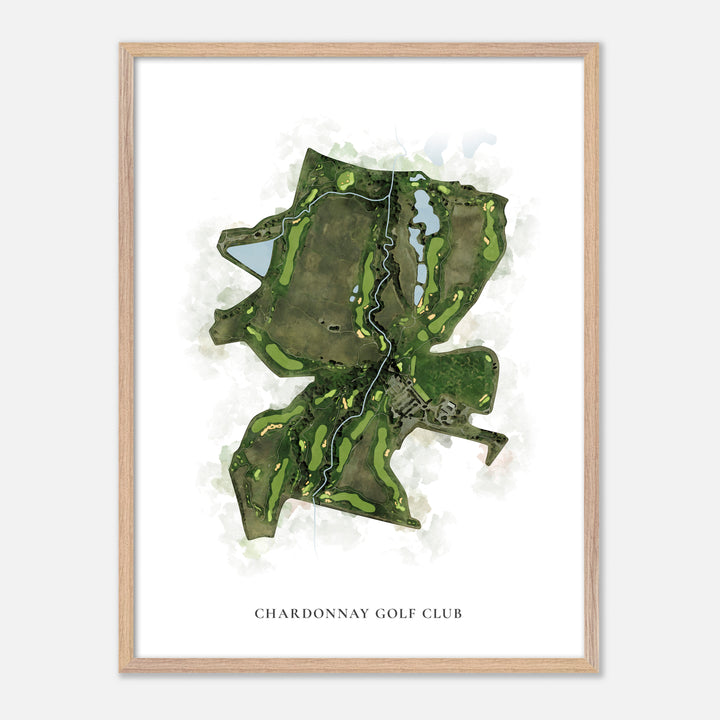 Print of Chardonnay Golf Club Classic Map
