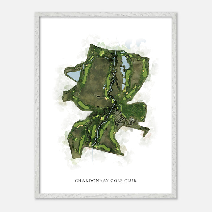 Print of Chardonnay Golf Club Classic Map