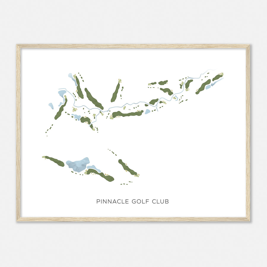 Print of Pinnacle Golf Club Modern Map