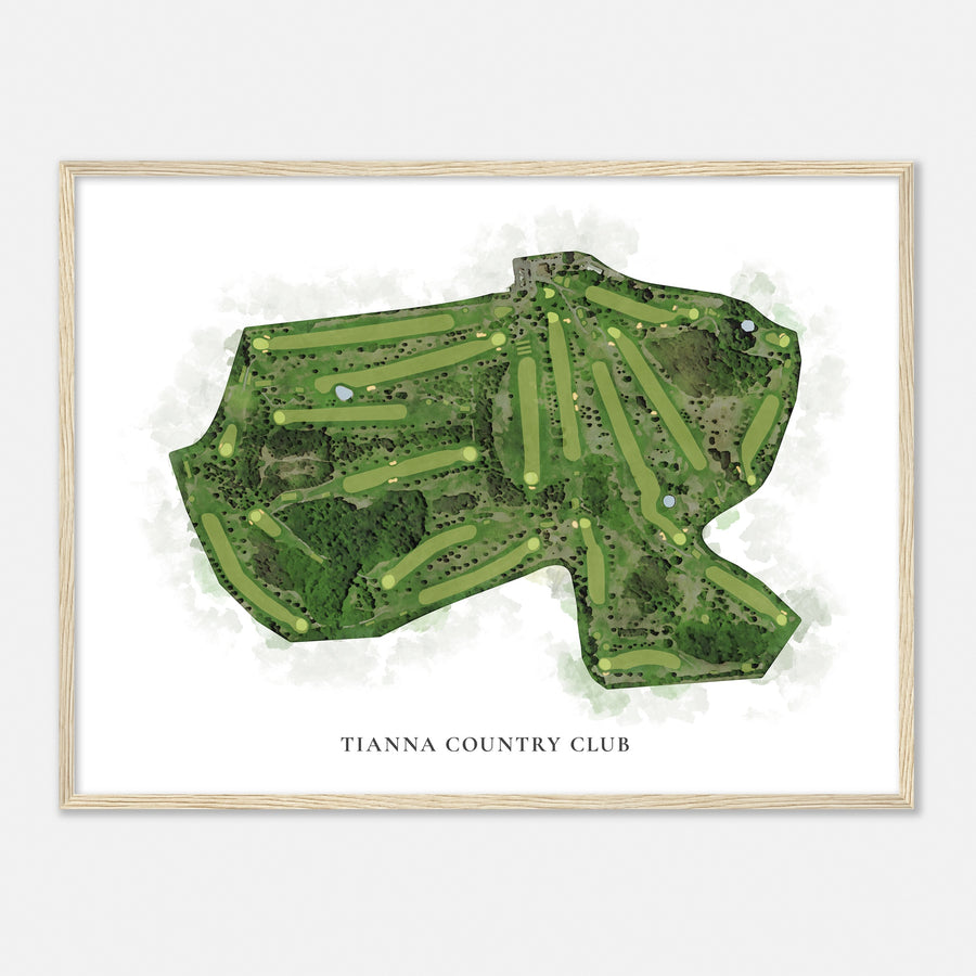 Print of Tianna Country Club Classic Map