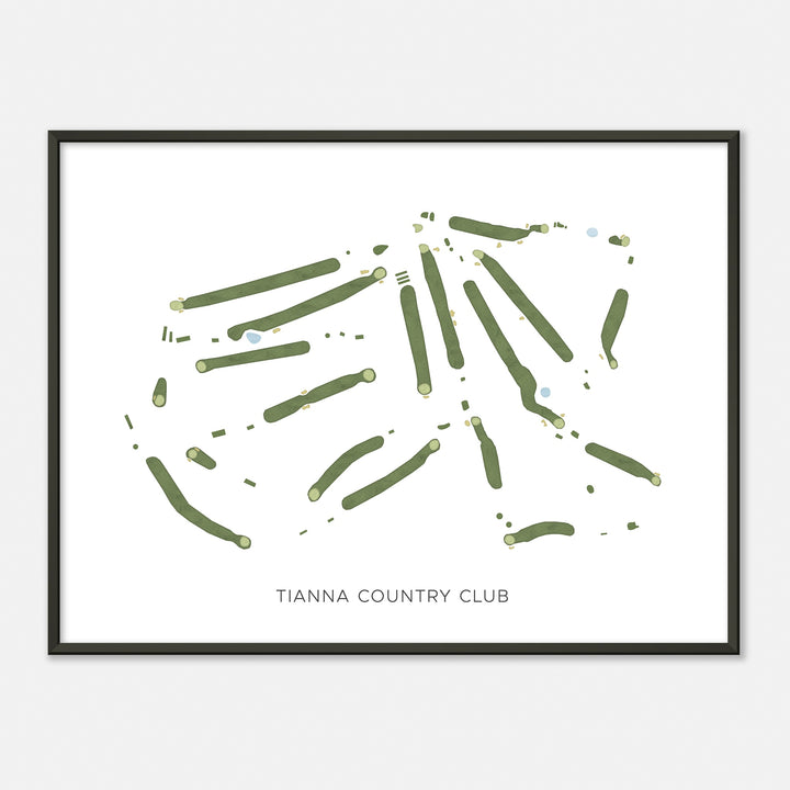 Print of Tianna Country Club Modern Map