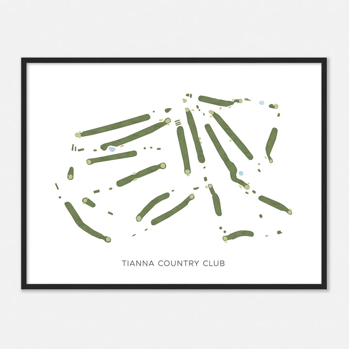 Print of Tianna Country Club Modern Map