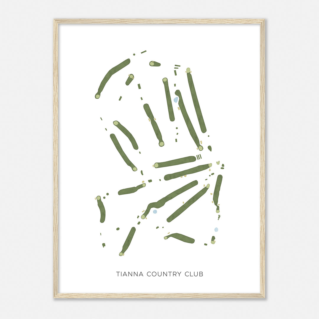 Print of Tianna Country Club Modern Map