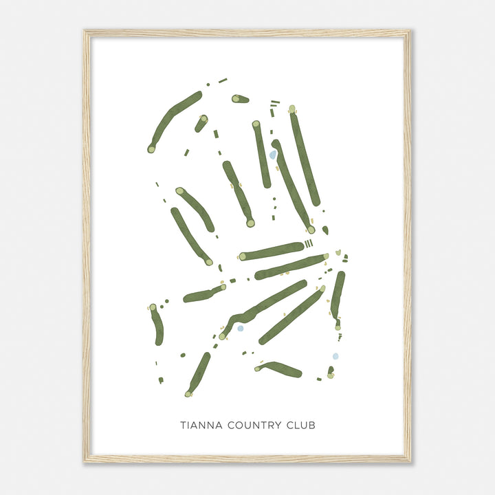 Print of Tianna Country Club Modern Map