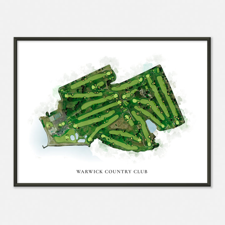 Print of Warwick Country Club Classic Map