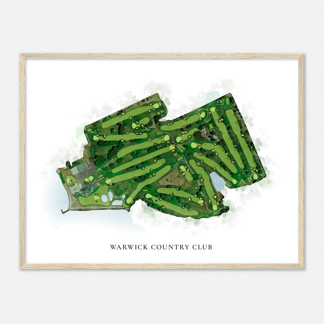 Print of Warwick Country Club Classic Map