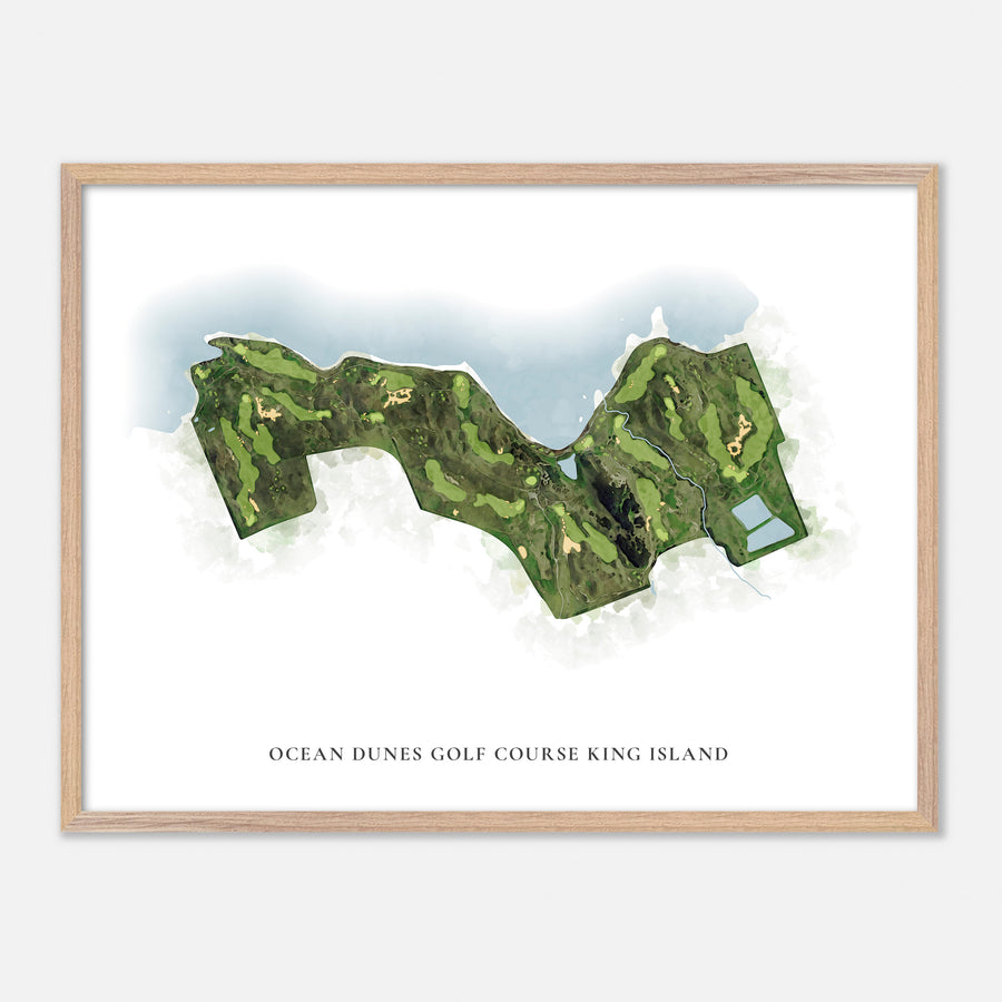 Print of Ocean Dunes Golf Course King Island Classic Map