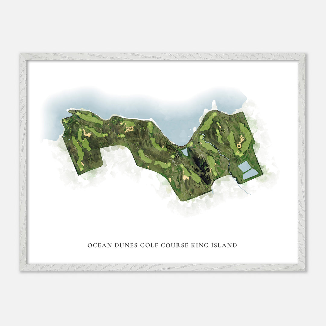 Print of Ocean Dunes Golf Course King Island Classic Map