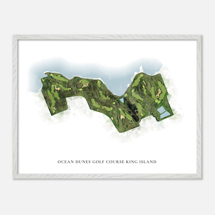 Print of Ocean Dunes Golf Course King Island Classic Map