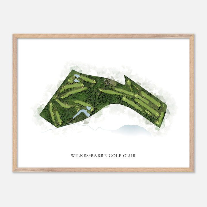 Print of Wilkes-Barre Golf Club Classic Map