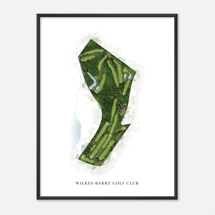 Print of Wilkes-Barre Golf Club Classic Map