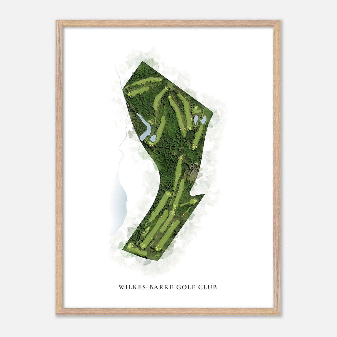 Print of Wilkes-Barre Golf Club Classic Map