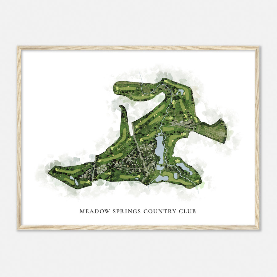 Print of Meadow Springs Country Club Classic Map