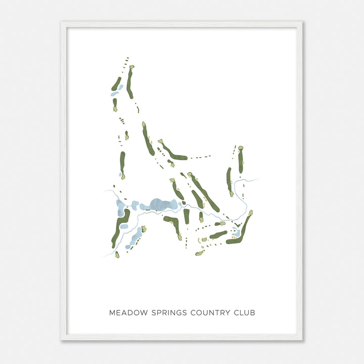 Print of Meadow Springs Country Club Modern Map