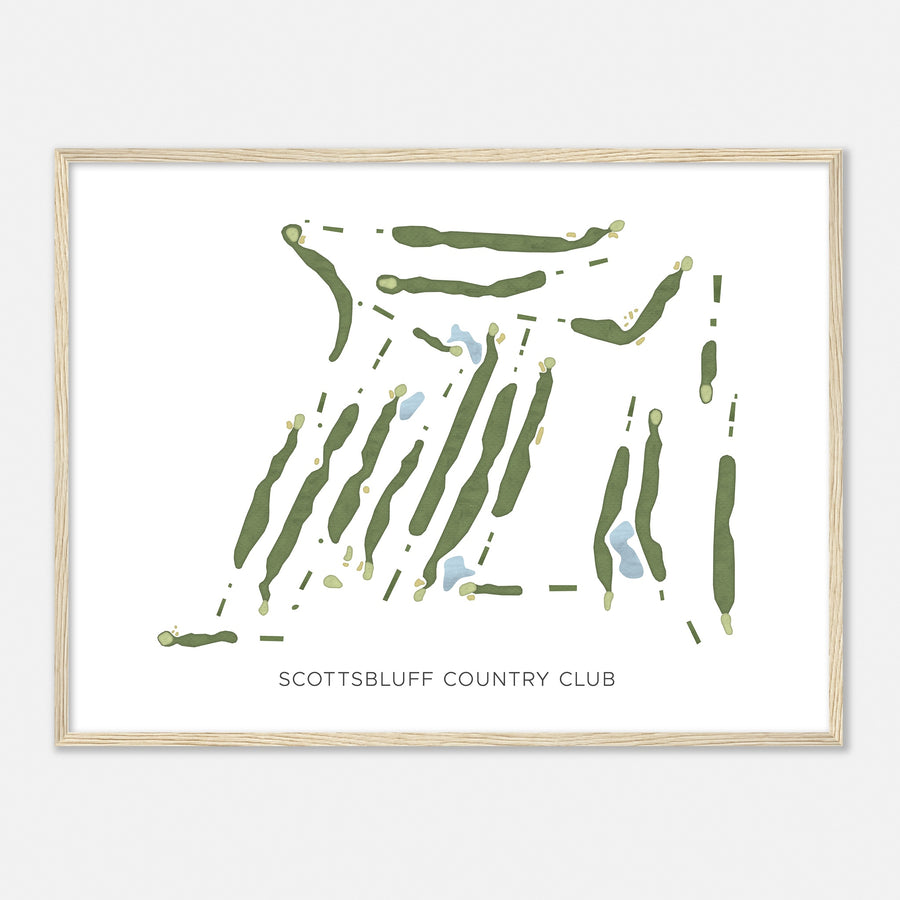 Print of Scottsbluff Country Club Modern Map