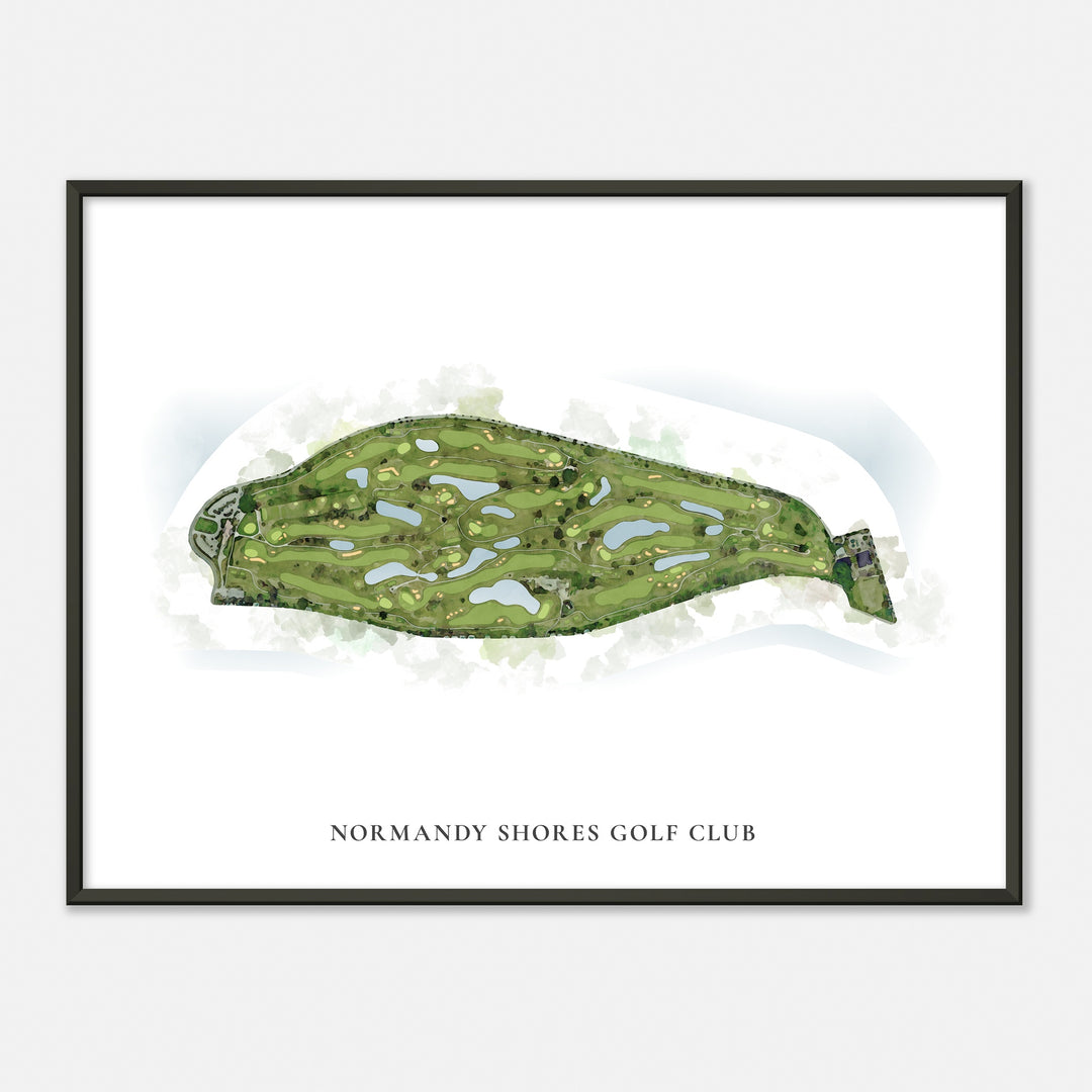 Print of Normandy Shores Golf Club Classic Map