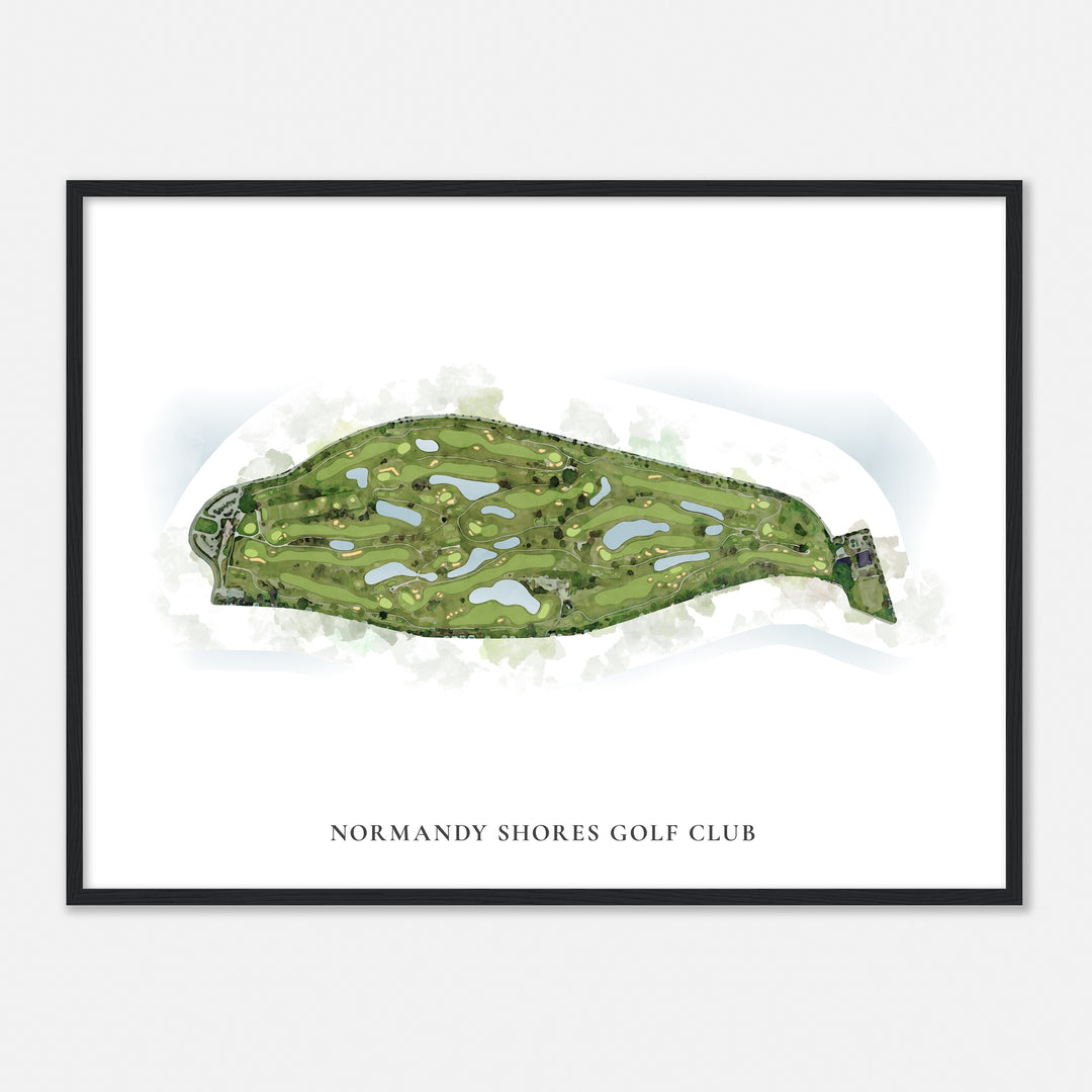 Print of Normandy Shores Golf Club Classic Map